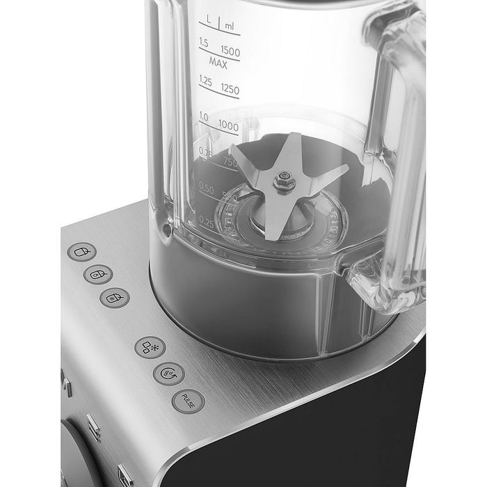 Blender kielichowy wysokoobrotowy z pompką próżniową Smeg Czarny (BLC02BLMEU)