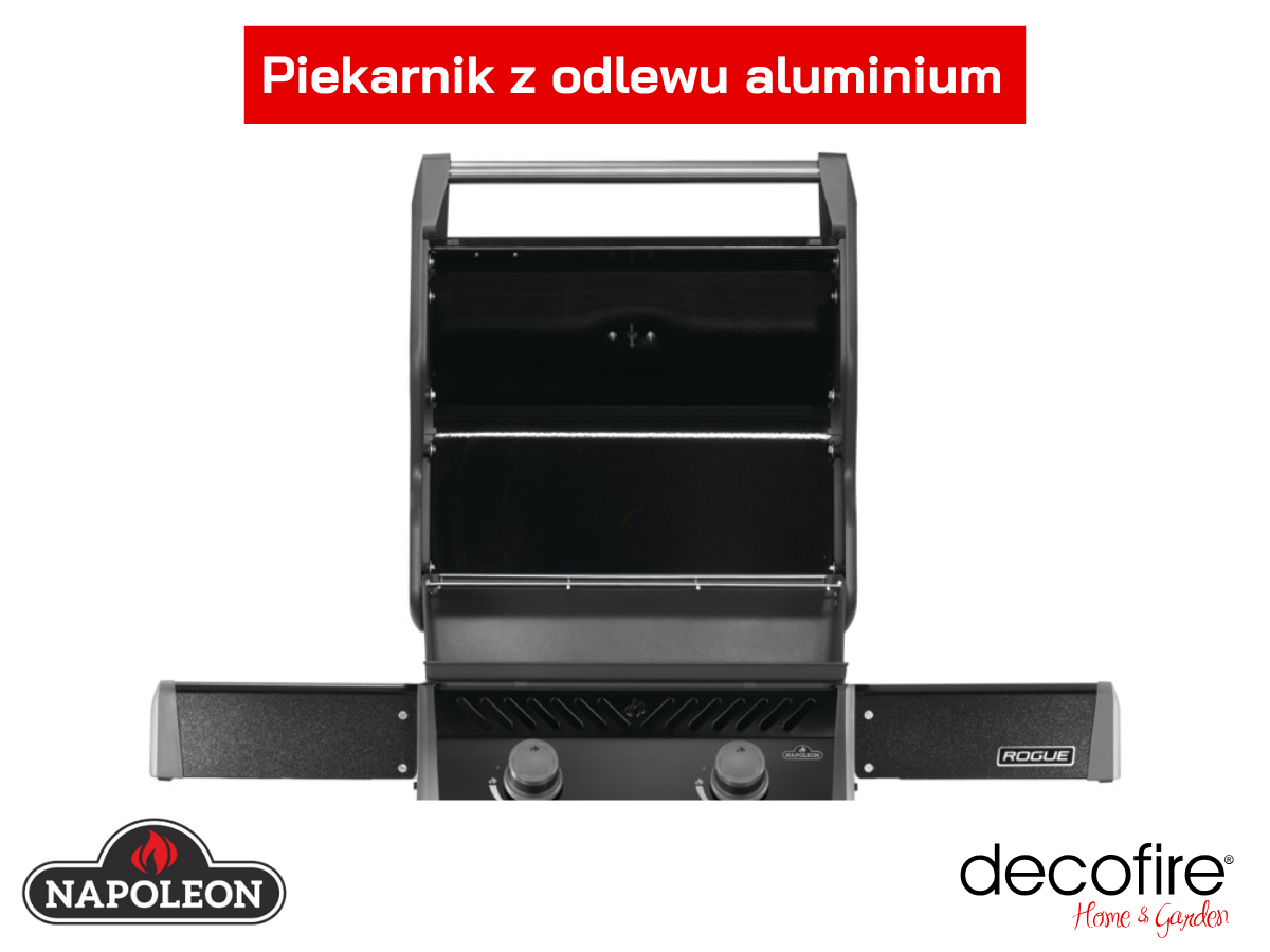 Grill gazowy Napoleon Rogue 365 piekarnik z odlewu aluminium