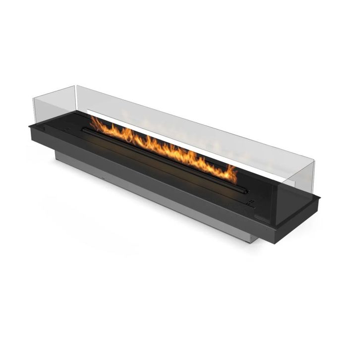 Biokominek Planika FLA 4 / FLA 4+ 990 mm z adaptacyjną ramą ze szklanymi panelami
