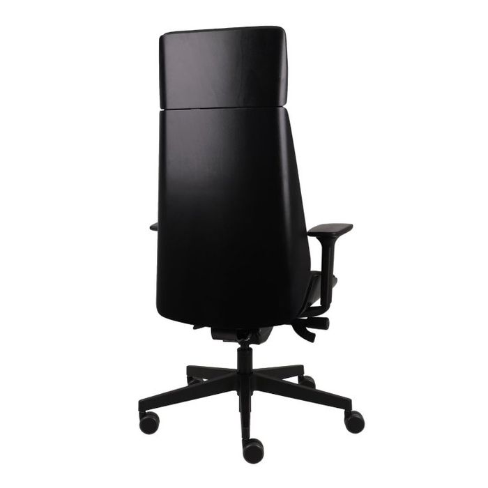 Grospol Fotel biurowy Moon Wood HD black tkanina Strong - 8 kolorów