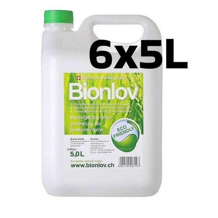 Płyn do biokominków - Biopaliwo Bionlov® 6 x 5L