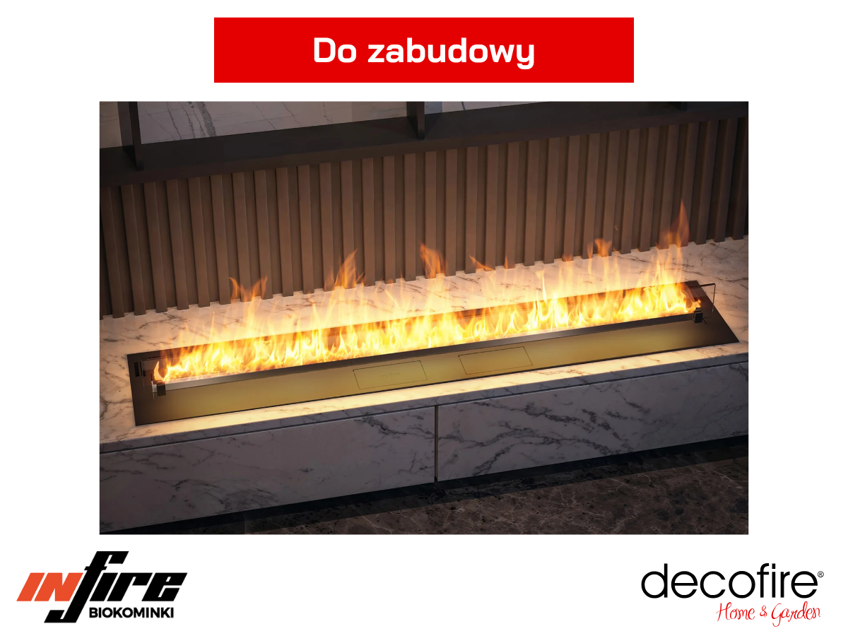 Biokominek do zabudowy Infire Etronic Burner 1500 – idealny do zabudowy