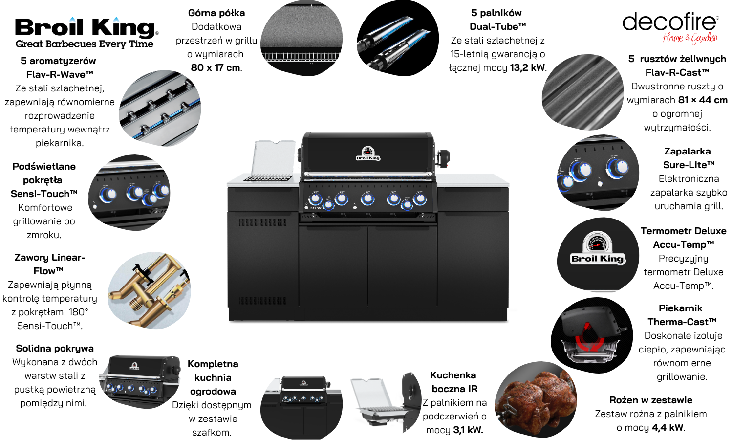 Grill gazowy Baron 590 IR I Wyspa Broil King
