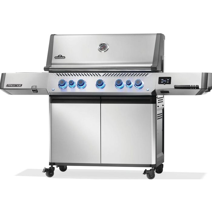 Grill gazowy Napoleon Prestige 665 Connected RSIB z palnikiem rożna i palnikiem bocznym Sizzle Zone WIFI (P665VXRSIBPSS-PL)