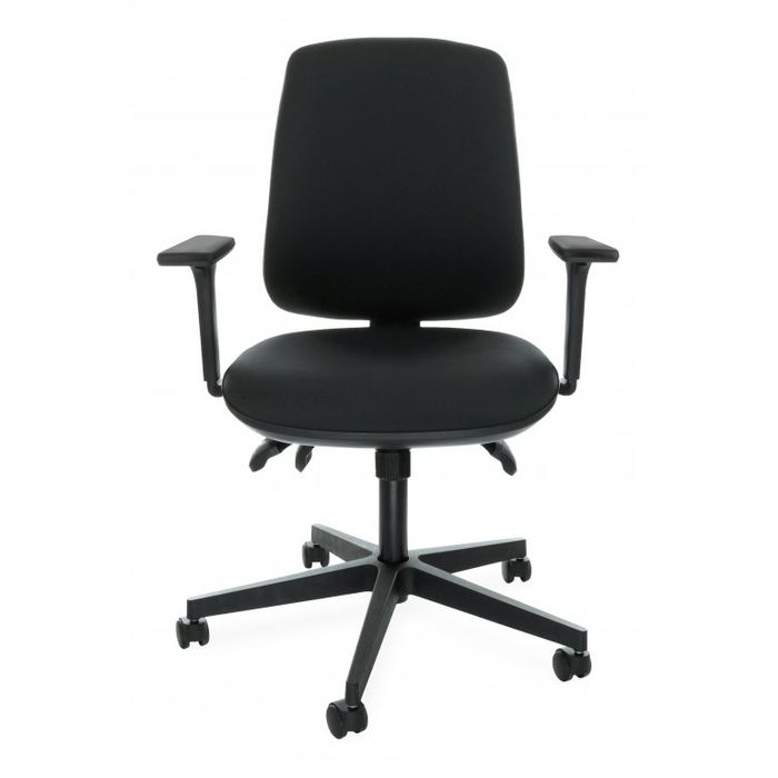 Fotel biurowy Grospol Starter 3D black tkanina Magic Velvet - 10 kolorów