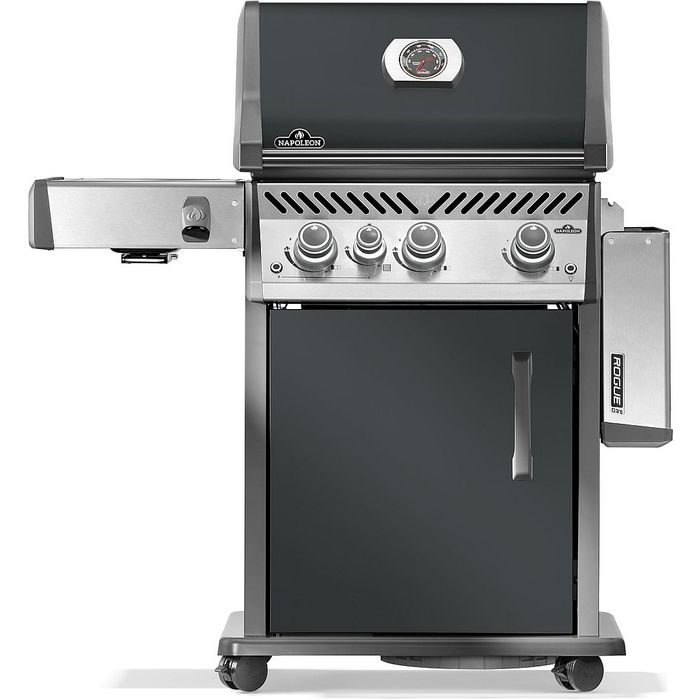 Grill gazowy Napoleon Rogue PRO 425 z palnikiem bocznym Sizzle Zone, Szary (RP425SIBPCH-2-PL) ⭐ GRATIS! Zestaw do pizzy