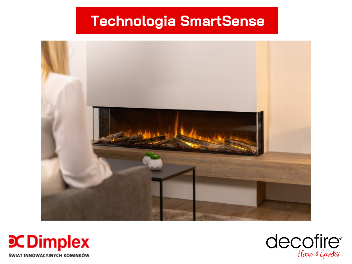 Dimplex kominek elektryczny do montażu ściennego Vivente Plus 150 – technologia SmartSense