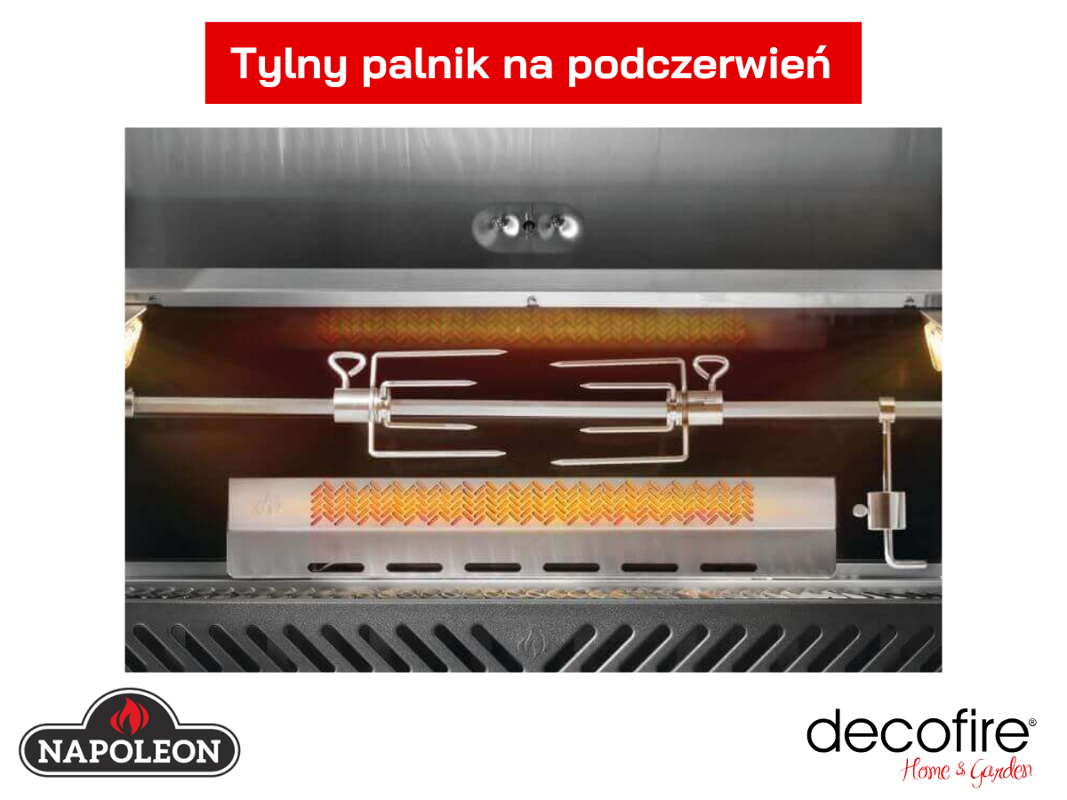 Tylny palnik na podczerwień