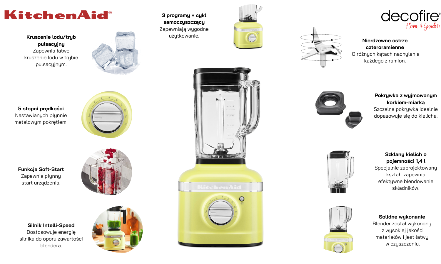 Blender K400 Artisan 1,4 l Kyoto Glow KitchenAid (5KSB4026EKG)