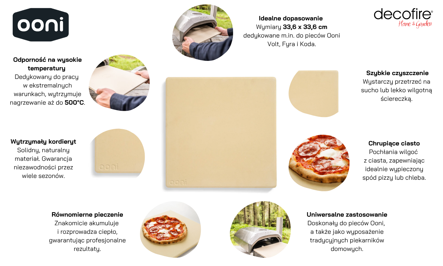 Kamień do pizzy Ooni cechy