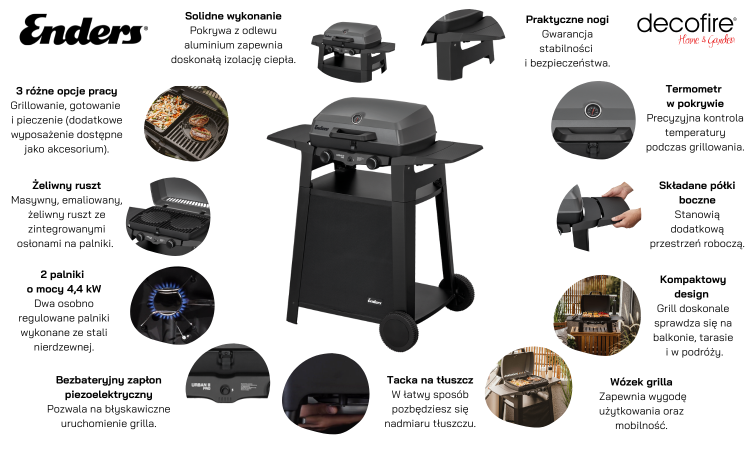 Grill gazowy Enders Urban II PRO Trolley (206272)