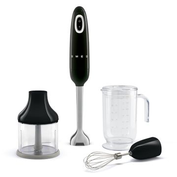 Blender ręczny z akcesoriami Smeg Czarny (HBF03BLEU)