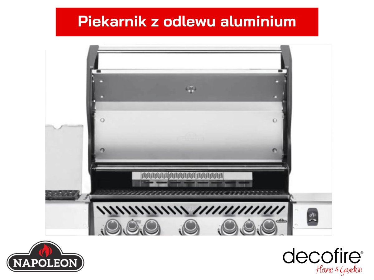 Grill gazowy Napoleon Rogue SE 625 RSIB z piekarnikiem z odlewu aluminium