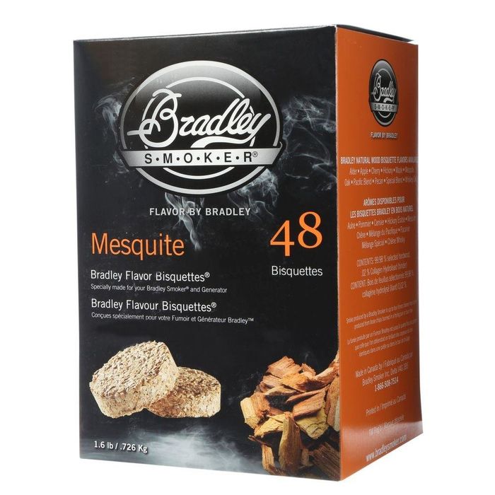 Bradley Bisquettes - Mesquite - opakowanie 48 sztuk