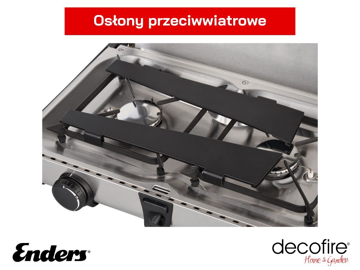 Osłony przeciwwiatrowe w zestawie