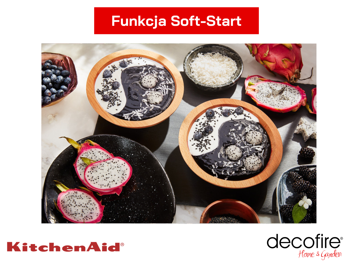 Funkcja Soft-Start w blenderze kielichowym K400 Artisan 1,4 l Imperial Grey KitchenAid 