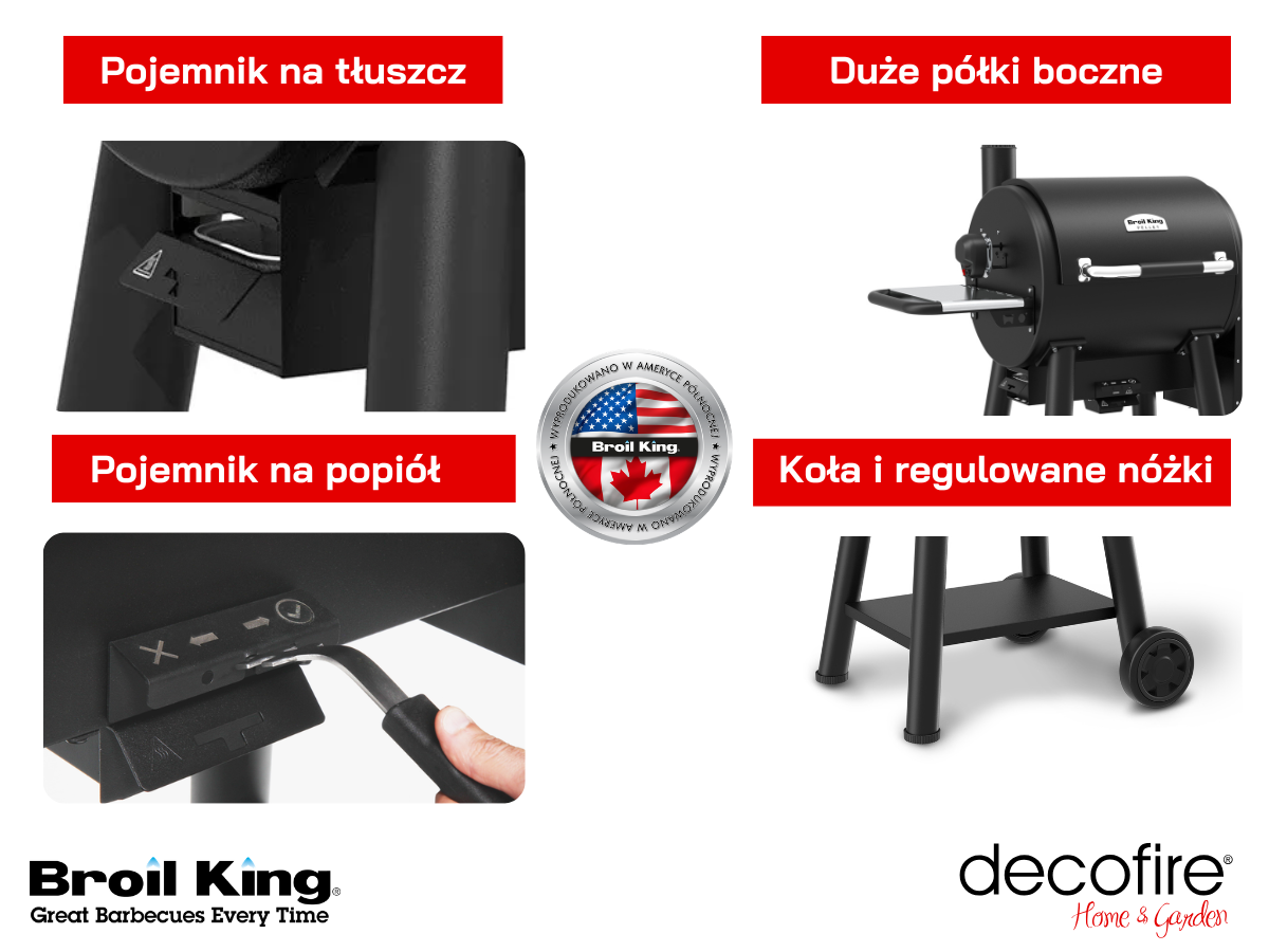 Dodatkowe udogodnienia w grillu Regal Pellet 400 