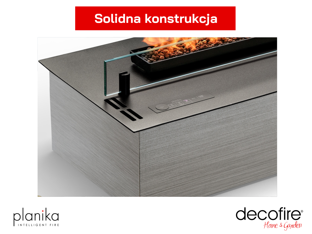 Biokominek automatyczny Planika Neo 750 Burner solidna konstrukcja