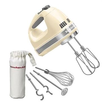 Mikser 9-biegowy ręczny Almond Cream KitchenAid (5KHM9212EAC)