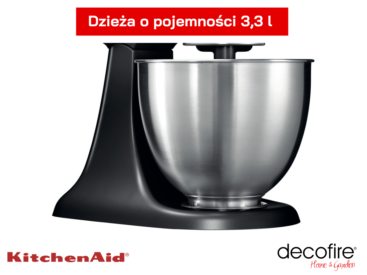 Dzieża w mikserze Mini Matte Black 3,3 l KitchenAind