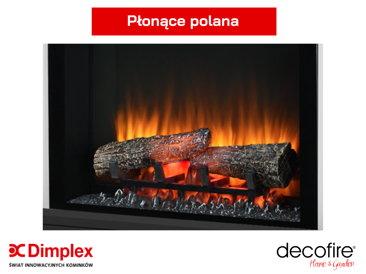 Dimplex kominek elektryczny wolnostojący Vigor – płonące polana