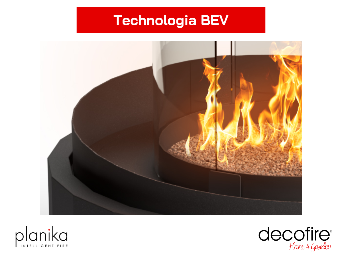 Biokominek Planika Nest – technologia BEV