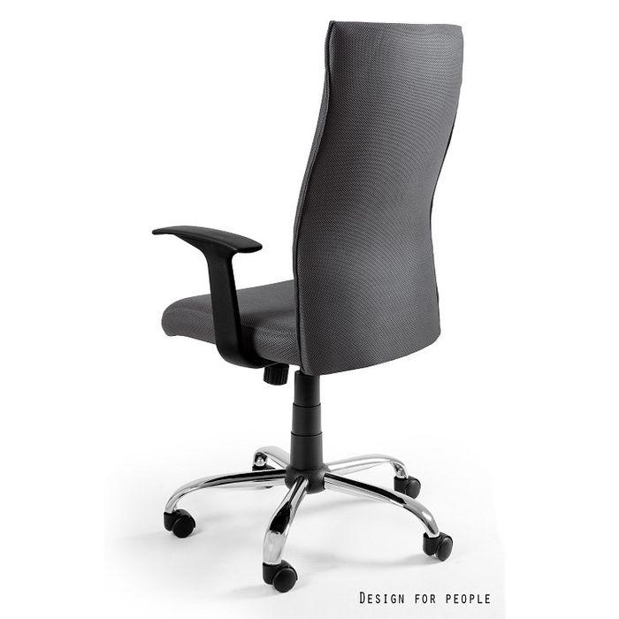 UNIQUE Fotel biurowy BLACK ON BLACK (W-93A-PS) tkanina PS, 7 kolorów