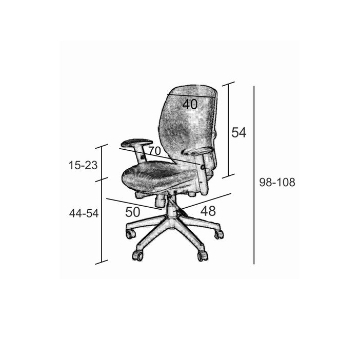 Fotel biurowy Sit Plus Spectrum szary