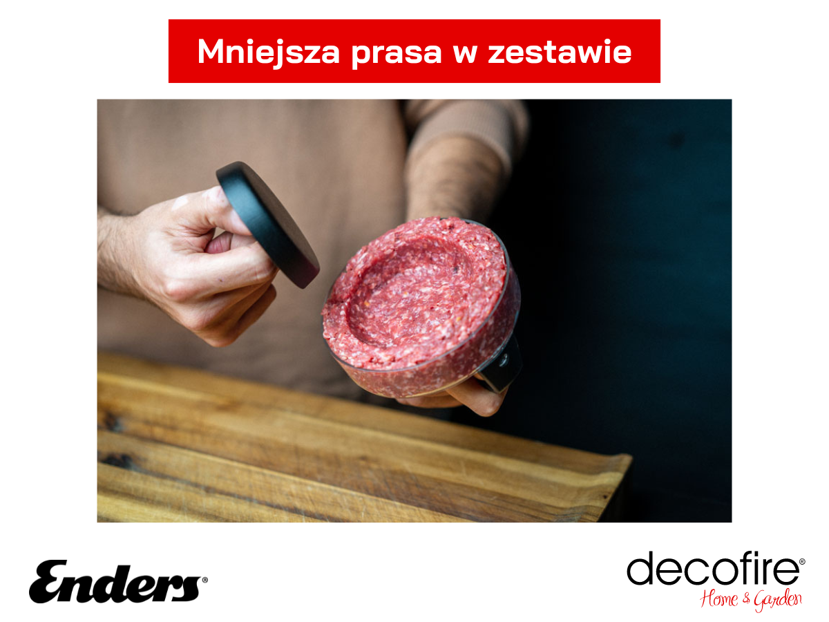 Mniejsza prasa w zestawie do burgerów Premium Enders