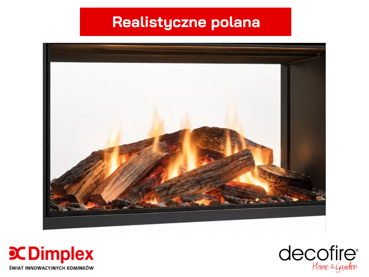 Dimplex kominek elektryczny e-MatriX 800-500 ST – realistyczna dekoracja paleniska