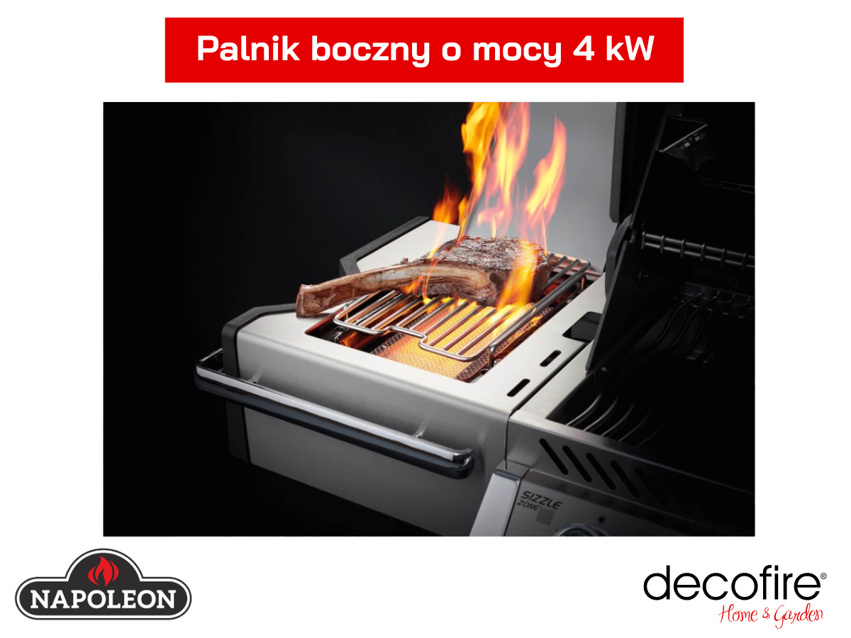 Grill gazowy Napoleon Prestige PRO 500 RSIB-3 z palnikiem bocznym na podczerwień
