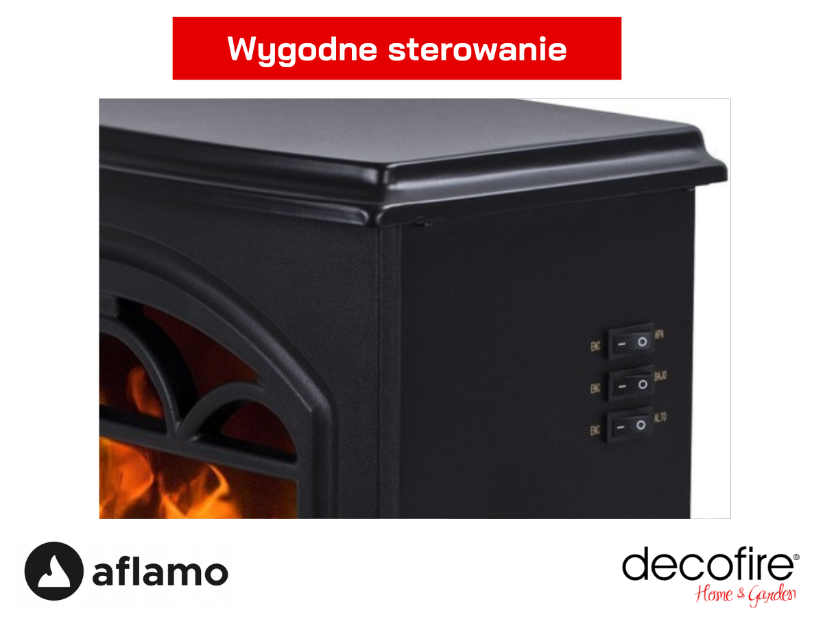 Przełączniki do sterowania w kominku Aflamo Hoover