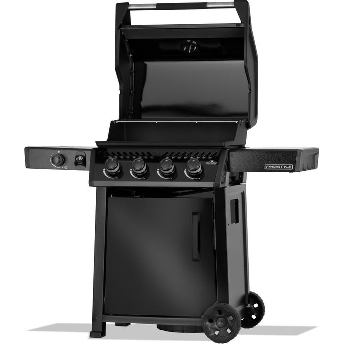 Grill gazowy Napoleon Freestyle 425 z palnikiem bocznym czarny uchwyt soft touch