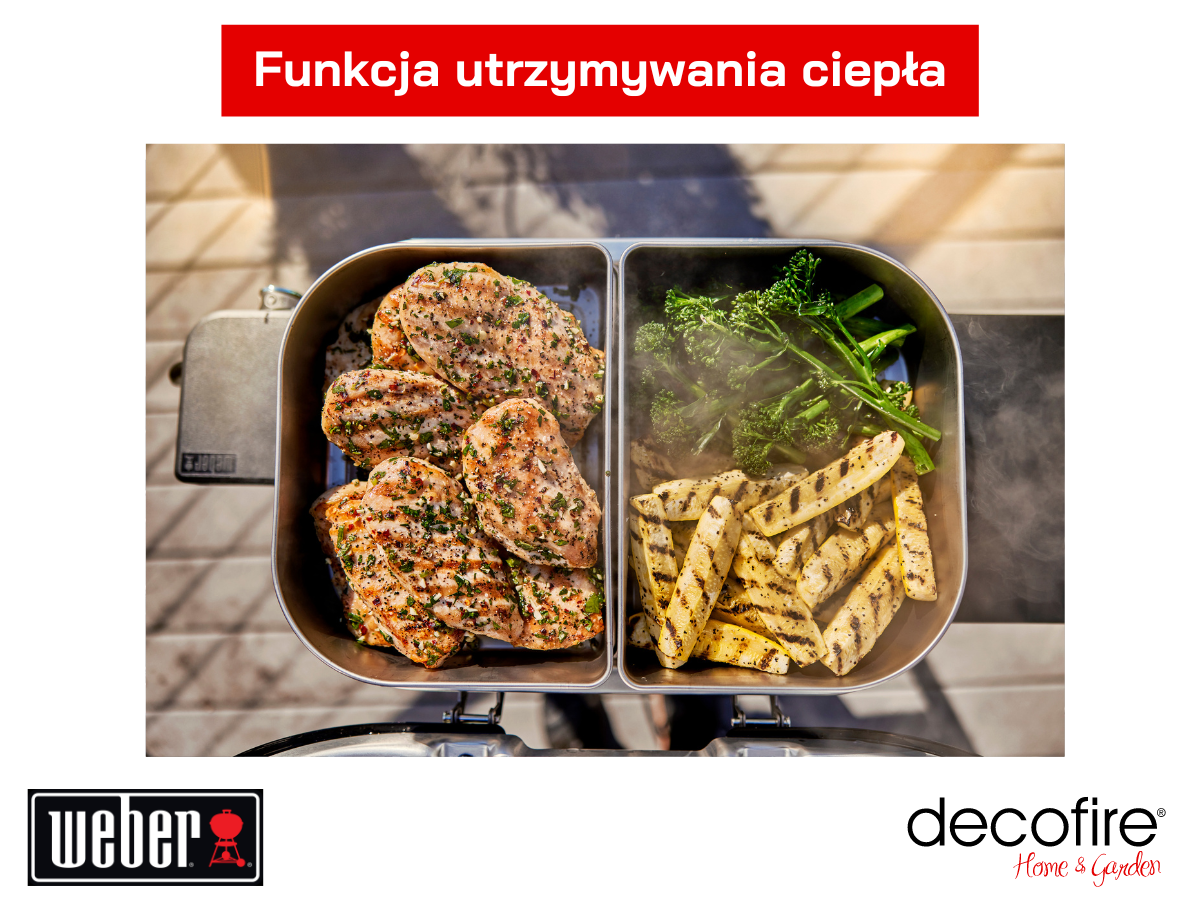 Grill elektryczny Weber Lumin utrzymywanie ciepła