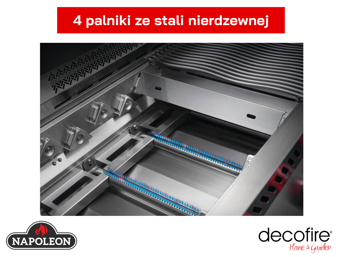 4 wydajne palniki główne