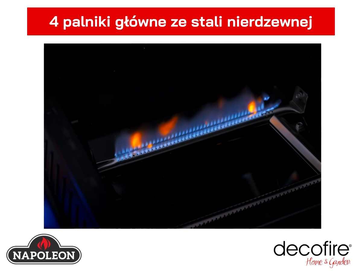Grill gazowy Napoleon Phantom Prestige 500 – 4 wydajne palniki tubowe