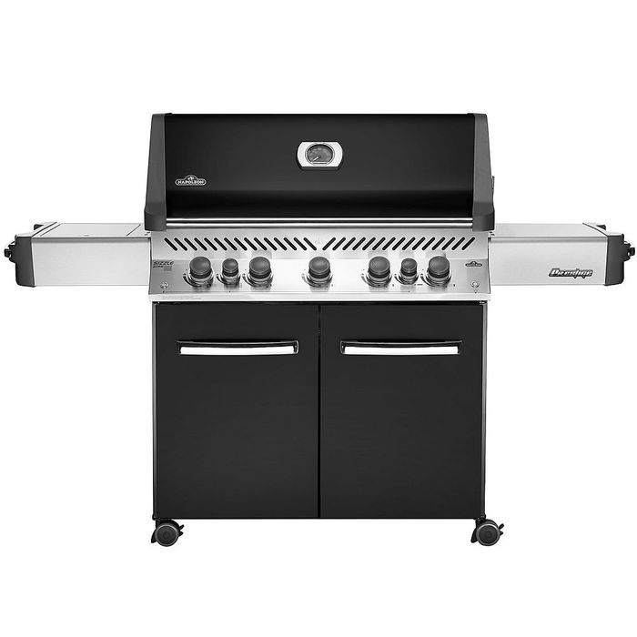 Grill gazowy Napoleon Prestige 665 RSIB Black  z tylnym i bocznym palnikiem na podczerwień (P665RSIBPK-PL)