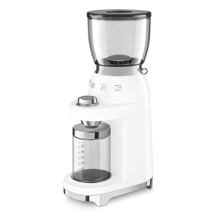 Elektryczny młynek do kawy 50's style Biały Smeg (CGF11WHEU)