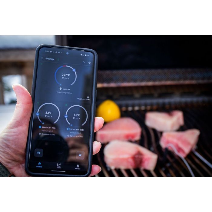 Grill gazowy Napoleon Prestige 500 Connected RSIB z palnikiem rożna i palnikiem bocznym Sizzle Zone WIFI (P500VXRSIBPSS-PL)