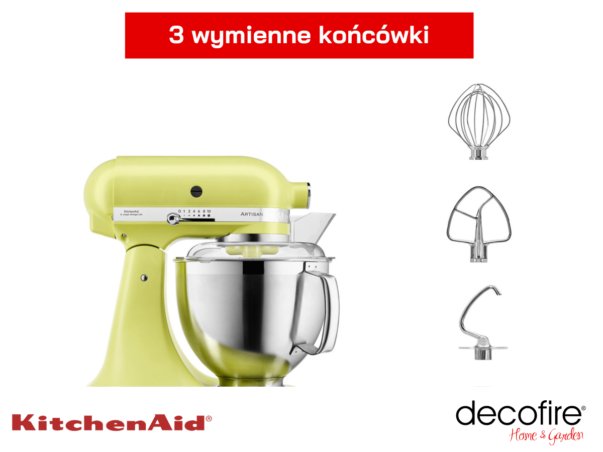 Mikser Artisan 5 Kyoto Glow 4,8 l KitchenAid z 3 wymiennymi końcówkami