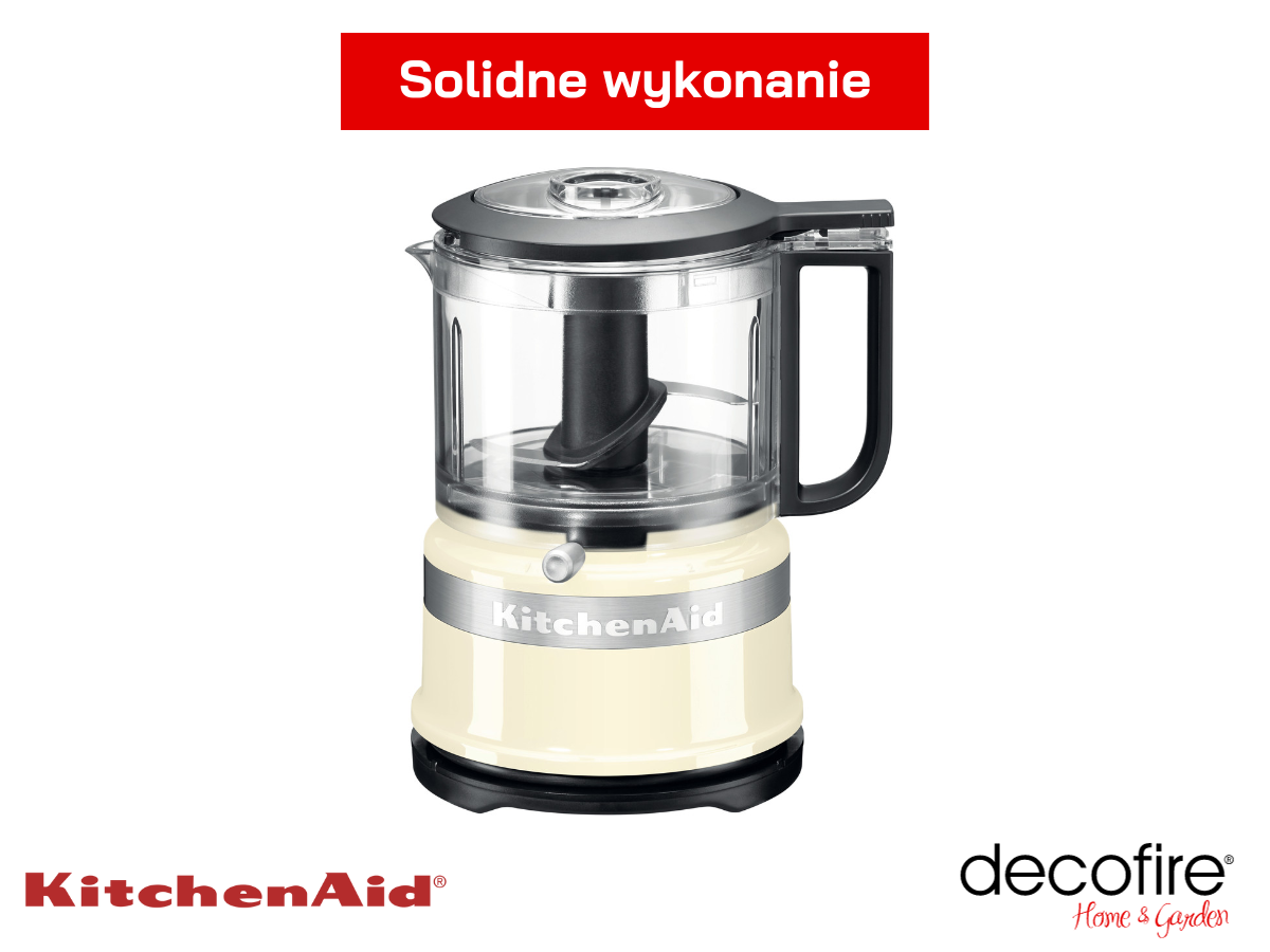 Solidne wykonanie malaksera MINI 0,8 l Almond Cream KitchenAid