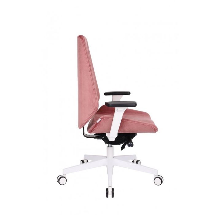 Grospol Fotel biurowy Moon W white tkanina Strong - 8 kolorów