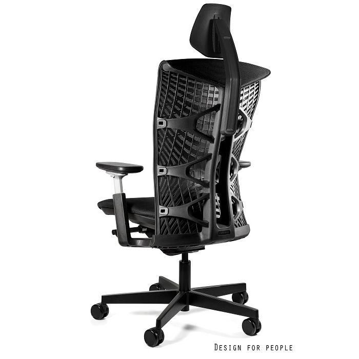 UNIQUE fotel biurowy Reya czarny / siatka czarna (1229-B-RS01)