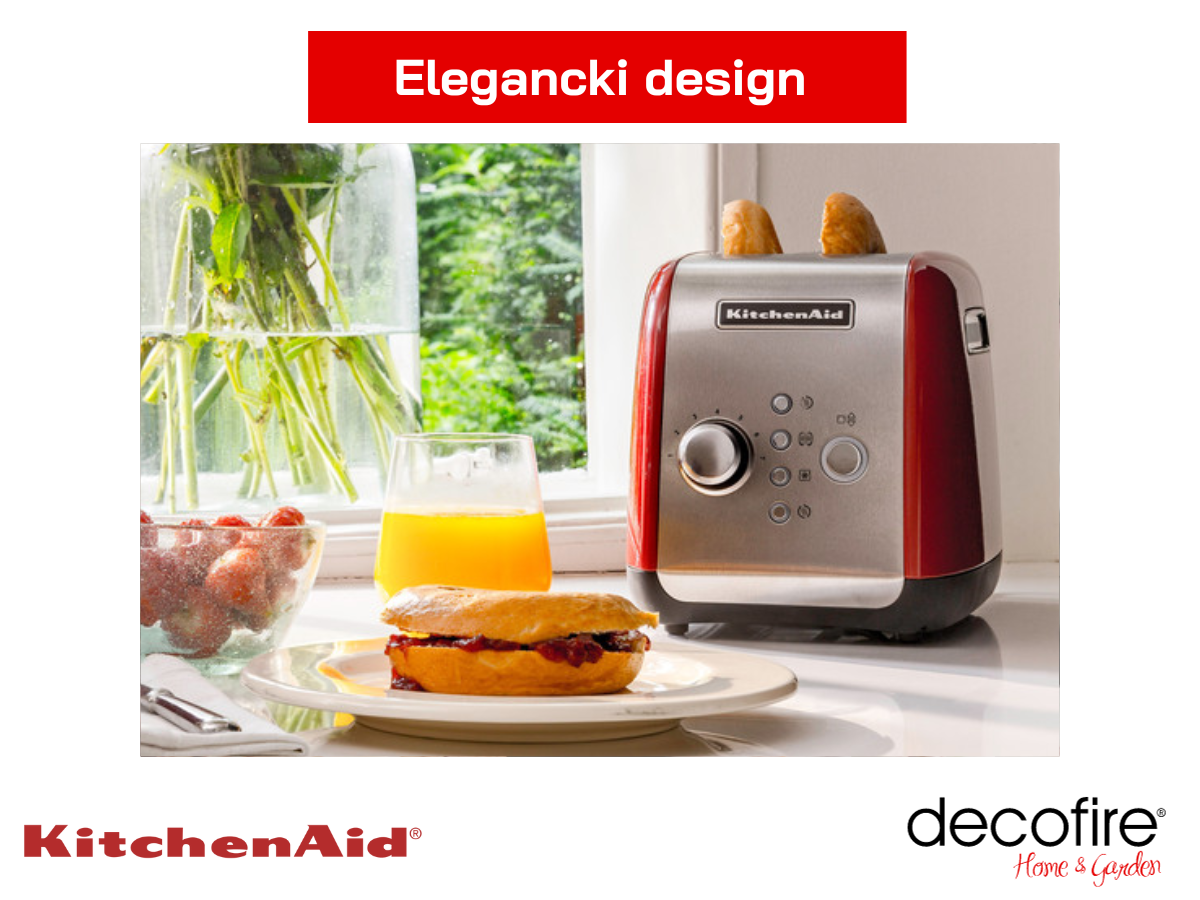 Elegancki design tostera 2 Empire Red