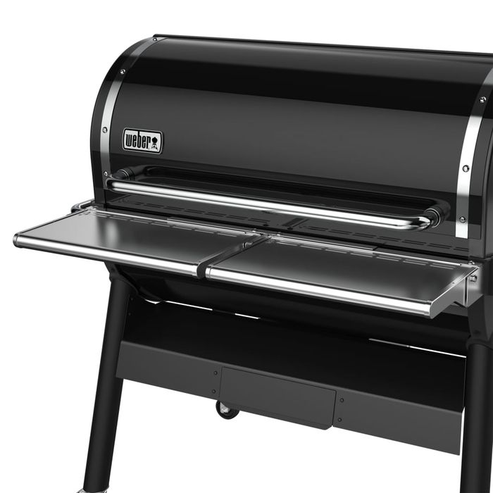 Składane przednie półki ze stali nierdzewnej - pasują do grilli SmokeFire EX6 Weber (7003)
