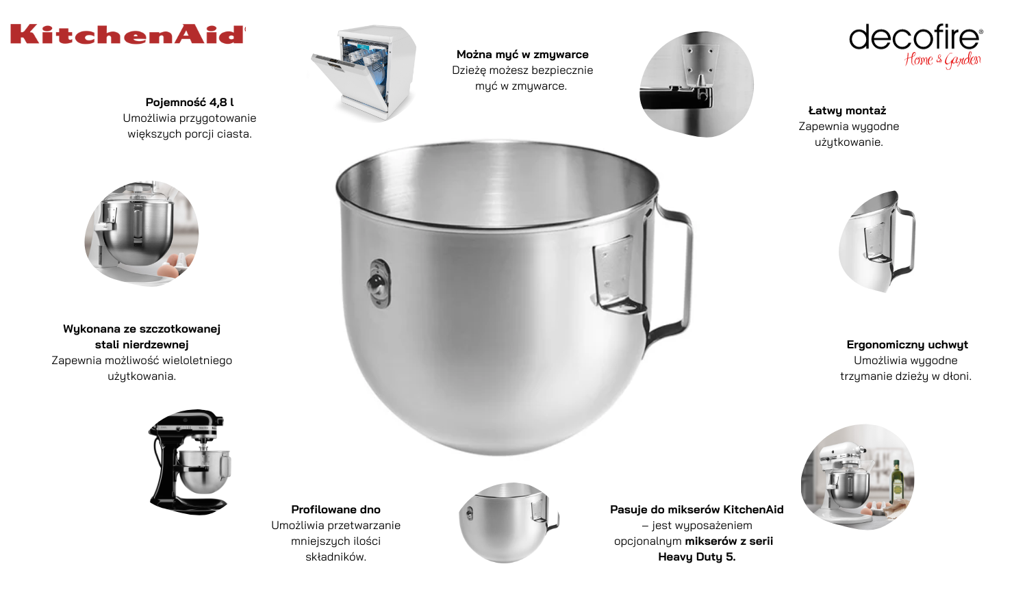 Dzieża do Heavy Duty 5 4,8 l KitchenAid