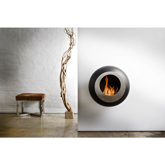 Biokominek Cocoon Vellum Black