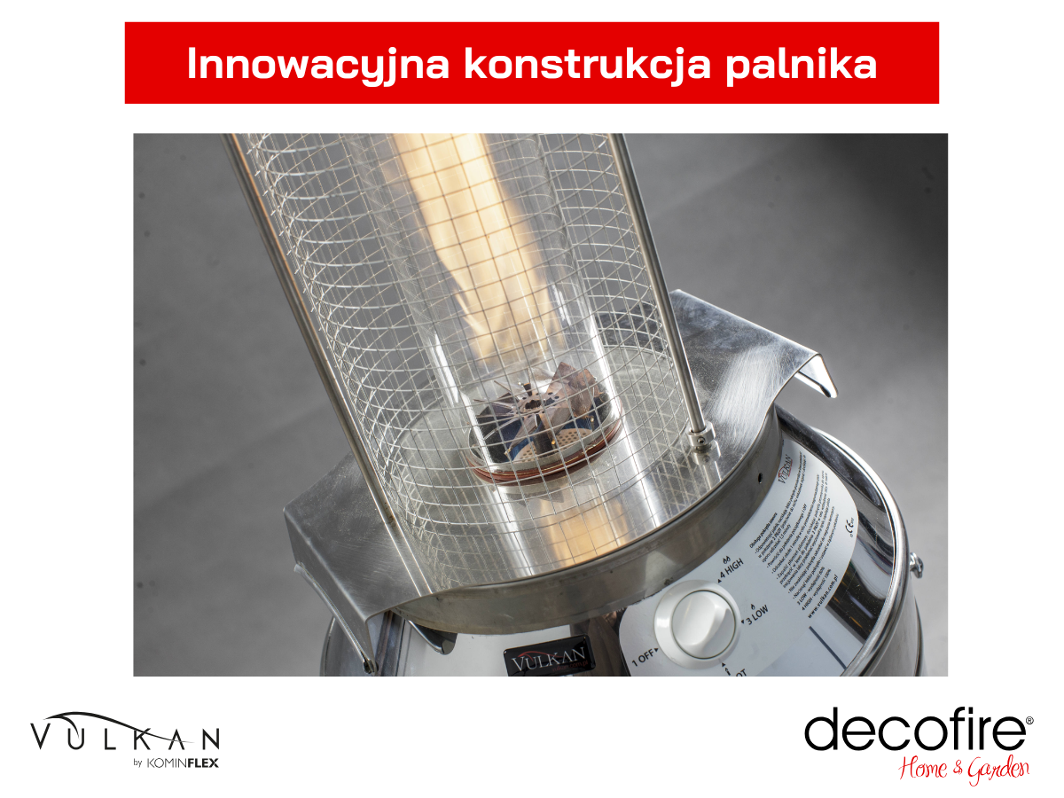 Innowacyjna konstrukcja palnika i funkcja dopalania spalin