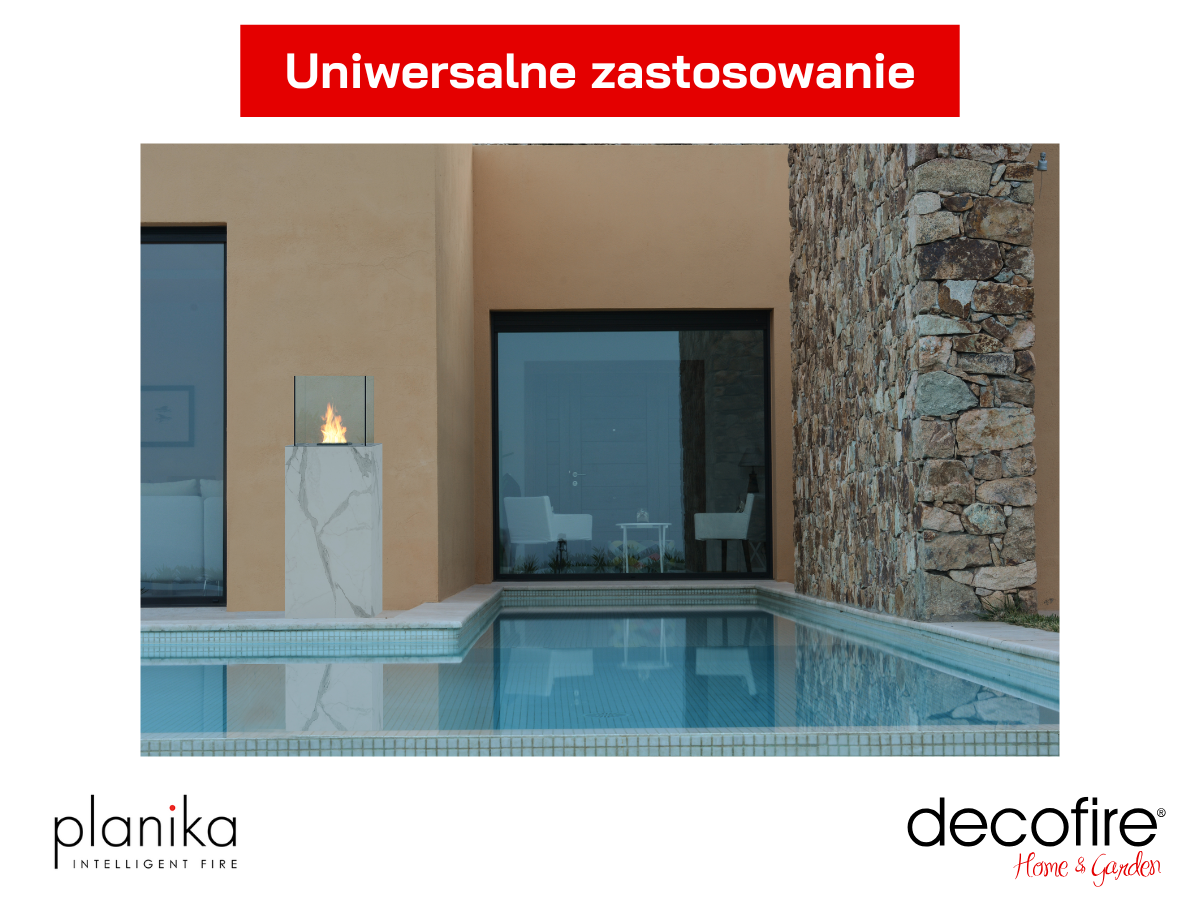 Uniwersalne zastosowanie – biokominek do wewnętrznego i zewnętrznego użytku