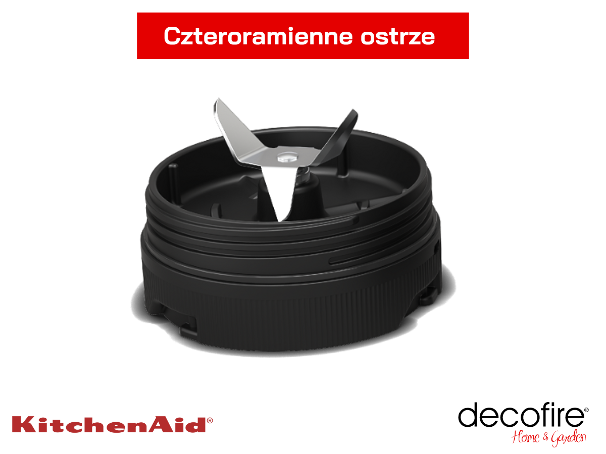 Czteroramienne ostrze ze stali nierdzewnej